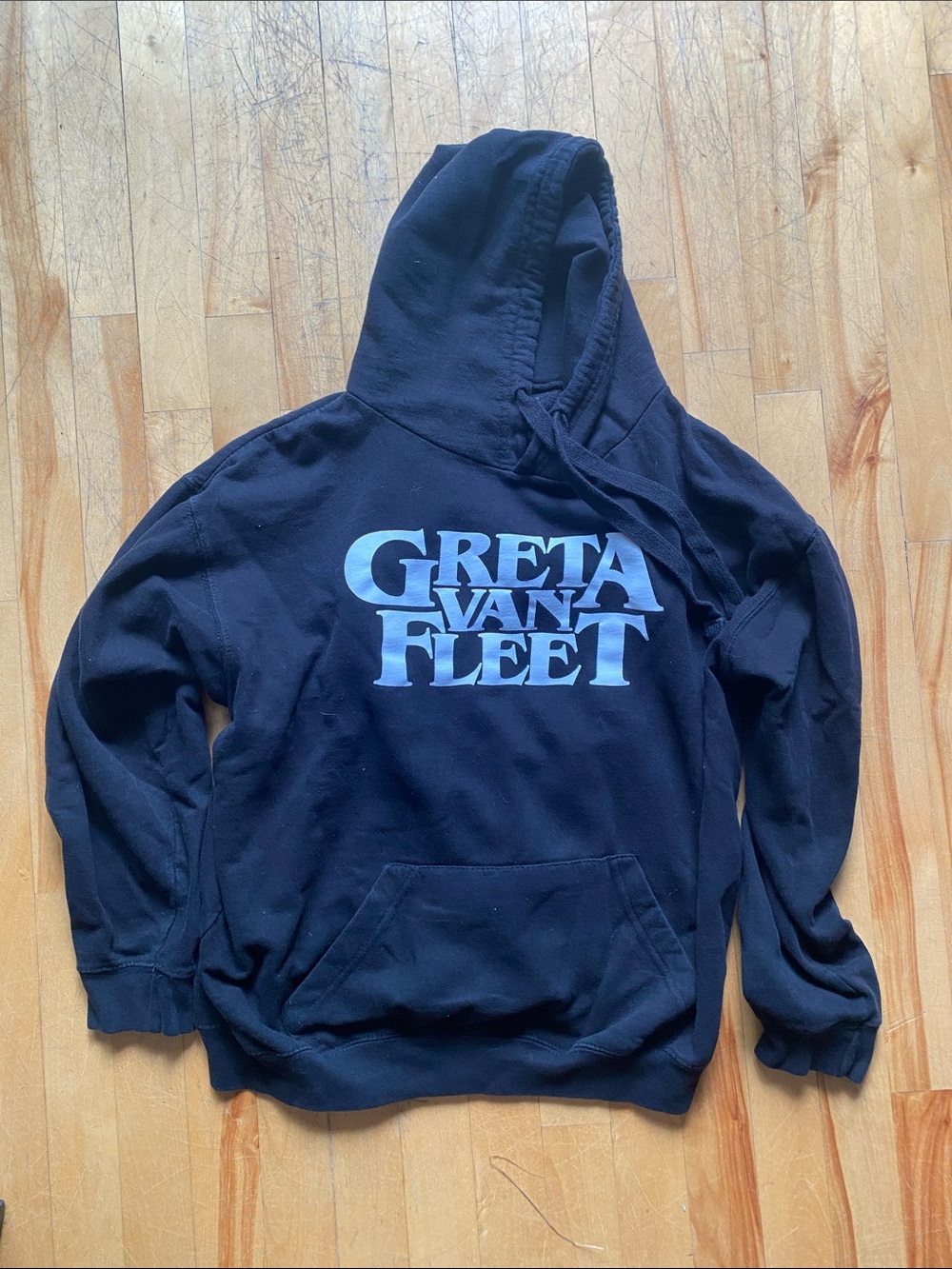Greta Van Fleet Black Graphic Hoodie - ladies large, fits like ladies medium